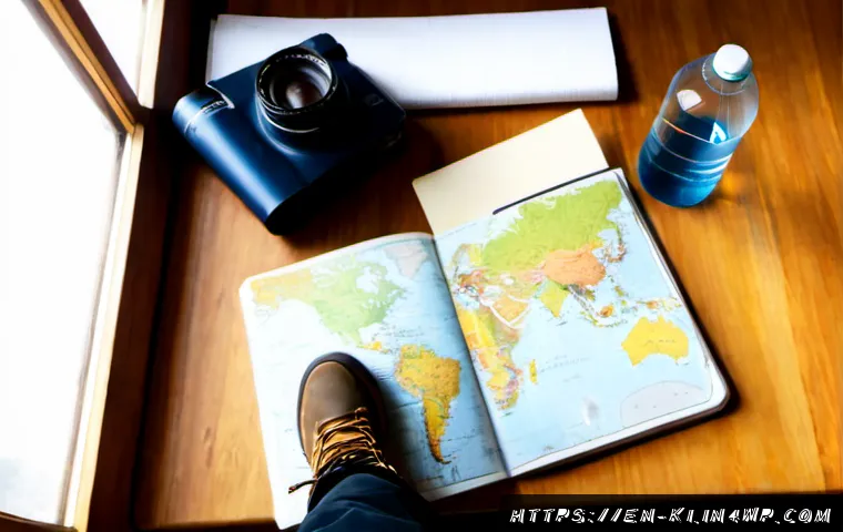 여행 스타일에 맞는 계획 세우기 - Photorealistic overhead scene of a relaxed solo traveler planning a slow-paced countryside getaway a...